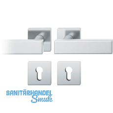 FSB Drückergarnitur 12 1003 ASL auf Rosette eckig PZ, Edelstahl matt FSB Drückergarnitur 12 1003 ASL auf Rosette eckig PZ, Edelstahl matt