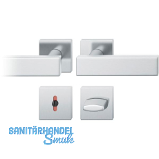 FSB Drückergarnitur 12 1003 ASL auf Rosette eckig WC DIN, Edelstahl matt FSB Drückergarnitur 12 1003 ASL auf Rosette eckig WC DIN, Edelstahl matt