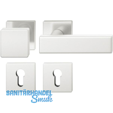 FSB Wechselgarnitur 12 1003 ASL auf Rosette eckig PZ, Knopf fest,silber eloxiert