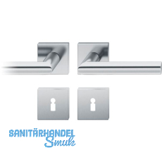 FSB Dr�ckergarnitur 12 1076 ASL auf Rosette eckig BB, Edelstahl matt