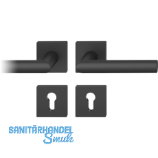 FSB Dr�ckergarnitur 12 1076 ASL auf Rosette eckig PZ, schwarz matt