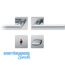 FSB Drückergarnitur 12 1076 ASL auf Rosette eckig WC DIN, Edelstahl matt FSB Drückergarnitur 12 1076 ASL auf Rosette eckig WC DIN, Edelstahl matt