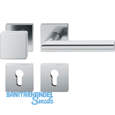 FSB Wechselgarnitur 12 1076 ASL auf Rosette eckig PZ, Knopf fest, Edelstahl matt FSB Wechselgarnitur 12 1076 ASL auf Rosette eckig PZ, Knopf fest, Edelstahl matt