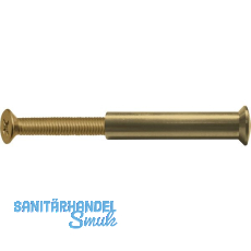 H�lsenschraube f. Bohrung � 5 mm, TS - 45 mm, M 4 x 25, Messing blank