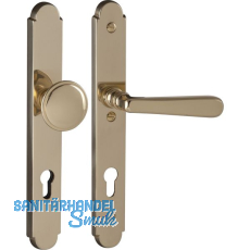 Sicherheits-Wechselgarnitur ALT-WIEN auf Schild PZ88, Messing poliert Sicherheits-Wechselgarnitur ALT-WIEN auf Schild PZ88, Messing poliert