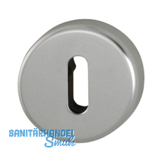 HOPPE Schl�sselrosette BB, � 53, H�he 9, Edelstahl - Effekt