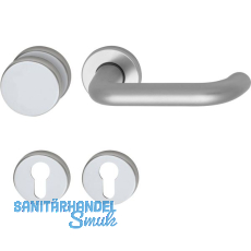 Wechselgarnitur SCH U - Form - auf Rosette PZ, silber eloxiert