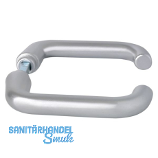 Dr�ckerpaar SCH U - Form, - 43 mm, silber eloxiert