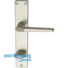 Dr�ckergarnitur EUROPA - auf Schild WC 90, 38 - 42, Neusilber eloxiert