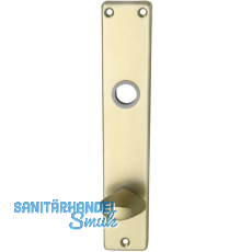 Langschild EUROPA WC 90, m. Drehknopf u. VK - Loch, neusilber elox Langschild EUROPA WC 90, m. Drehknopf u. VK - Loch, neusilber elox