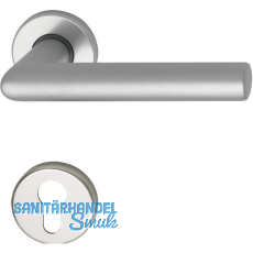 Dr�ckergarnitur SCH L - Form - auf Rosette PZ, 38 - 43, silber eloxiert