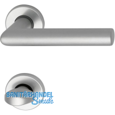 Dr�ckergarnitur SCH L - Form - auf Rosette WC, 38 - 43, silber eloxiert