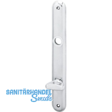 Langschild ELEGANT WG 500, WC 90, m. Drehknopf, Alu poliert