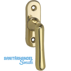 GRUNDMANN Fenstergriff WG ELEGANT 504 -gerade,VK 7 x 35 mm, Messing poliert