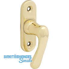 GRUNDMANN Fenstergriff WG ELEGANT 505 - gebogen, VK 7 x 35 mm, Messing poliert GRUNDMANN Fenstergriff WG ELEGANT 505 - gebogen, VK 7 x 35 mm, Messing poliert