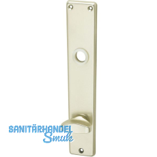 Langschild WG 2000, WC 90, m. Drehknopf, Alu neusilber eloxiert