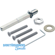 HOPPE Befestigungsset zu Sicherheits-Wechselgarnitur T�rst�rke 42-47 mm