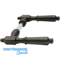 SCH�RGHOFER Dr�ckerpaar NEWCASTLE, Ansatz 15 mm, Eisen verzinkt geschw�rzt