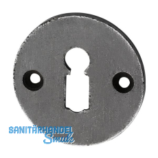 SCH�RGHOFER Schl�sselrosette BB, � 50 mm, Eisen verzinkt alt geb�rstet