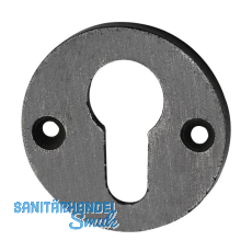 SCH�RGHOFER Zylinderrosette PZ, � 50 mm, H�he 3 mm, Eisen verzinkt alt geb�rstet