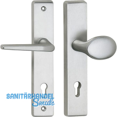 SH-Wechselgarnitur RIVA Knopf gekr., ohne Kzs., silber, 50 x 247 x 15