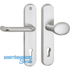 SH-Wechselgarnitur GARDA-Knopf gekr., ohne Kzs., silber, RC2, 50 x 247 x 15