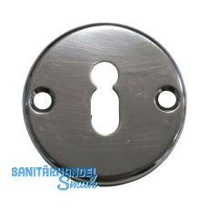 Schl�sselrosette BB WGAB6 aufschraubbar, ohne Hangerl, � 51 mm,Aluminium poliert