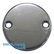 Blindrosette WG AB6 aufschraubbar, � 51 mm, Aluminium poliert