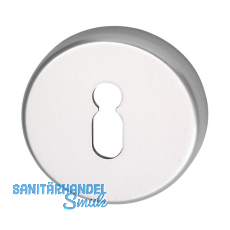 Schl�sselrosette BB WG � 50 mm, mit Universaltr�ger "U", silber eloxiert