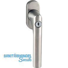 MARCHESI Fenstergriff GEHRUNG, Sperrzylinder, Edelstahl matt