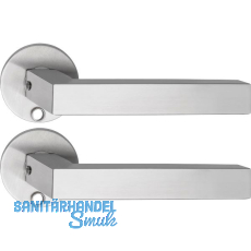 SOLIDO Solo Dr�ckergarnitur MALM� - Flachrosette rund, f�r Schl�ssel, Edelstahl