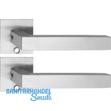 SOLIDO Solo Dr�ckergarnitur MALM� - Flachrosette eckig, f�r Schl�ssel, Edelstahl