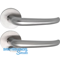 SOLIDO Solo Drückergarnitur BELFAST - Flachrosette rund, WC, blind, Edelstahl SOLIDO Solo Drückergarnitur BELFAST - Flachrosette rund, WC, blind, Edelstahl