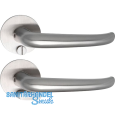 SOLIDO Solo Dr�ckergarnitur BELFAST - Flachrosette rund, WC Not�ffner, Edelstahl