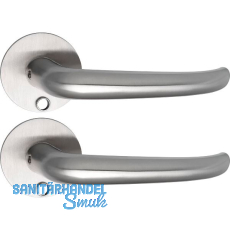 SOLIDO Solo Dr�ckergarnitur BELFAST - Flachrosette rund f�r Schl�ssel, Edelstahl