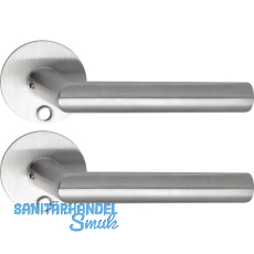 SOLIDO Solo Dr�ckergarnitur NORWEGEN - Flachrosette rund,f�r Schl�ssel,Edelstahl