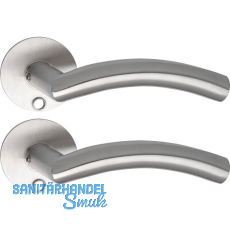 SOLIDO Solo Dr�ckergarnitur OSLO - Flachrosette rund, f�r Schl�ssel, Edelstahl