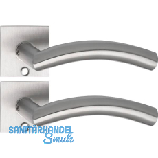 SOLIDO Solo Dr�ckergarnitur OSLO - Flachrosette eckig, f�r Schl�ssel, Edelstahl