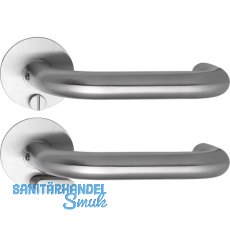 SOLIDO Solo Dr�ckergarnitur TALIN - Flachrosette rund, WC, Not�ffner, Edelstahl