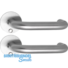 SOLIDO Solo Dr�ckergarnitur TALIN - Flachrosette rund, f�r Schl�ssel, Edelstahl