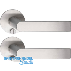 SOLIDO Solo Dr�ckergarnitur DOVER - Flachrosette rund, WC, Not�ffner, Edelstahl