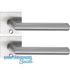 SOLIDO Solo Dr�ckergarnitur GLASGOW - Flachrosette eckig,f�r Schl�ssel,Edelstahl