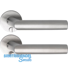 SOLIDO Solo Dr�ckergarnitur VADUZ - Flachrosette rund, WC, Not�ffner, Edelstahl