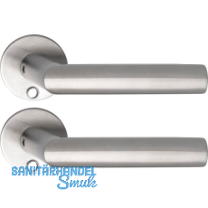 SOLIDO Solo Dr�ckergarnitur VADUZ - Flachrosette rund, f�r Schl�ssel, Edelstahl