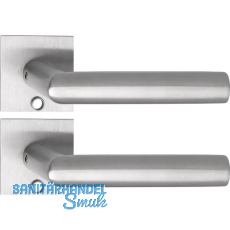 SOLIDO Solo Dr�ckergarnitur VADUZ - Flachrosette eckig, f�r Schl�ssel, Edelstahl