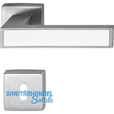 MARCHESI Dr�ckergarnitur Inlay BB, Edelstahl matt/Inlay wei�