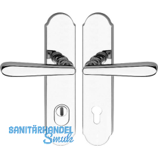 SH-Dr�ckergarnitur ALT-WIEN-auf Schild PZ88, mit Kzs. RC3, Edelstahl poliert