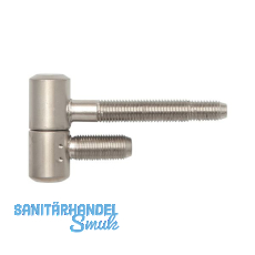 SOLIDO Stahlzargenband 2-tlg. mit Zylinderkopf, 16 mm, Stahl vernickelt matt