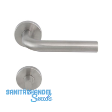 SOLIDO Dr�ckergarnitur DUBLIN - auf Rosette WC, 38 - 45, Edelstahl matt FH