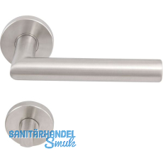 SOLIDO FH-Dr�ckergarnitur NORWEGEN - auf Rosette WC, 38 - 45, Edelstahl matt